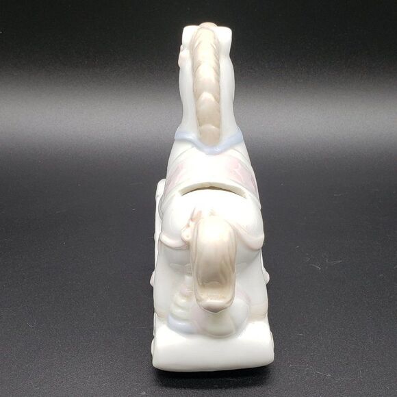 Lullaby Lane 1991 Summit Collection Porcelain Pastel Rocking Horse Piggy Bank - Picture 10 of 14